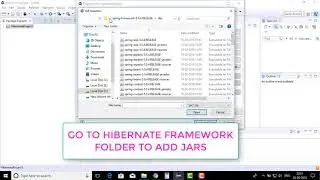HOW TO ADD HIBERNATE JARS INTO ECLIPSE 2018