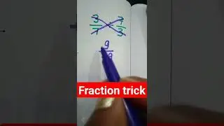 Fraction trick#mathematics #shortsvideo #youtubevideo #fractionshorts #trending @RuchiChaudhry