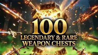 100 Legendary & Rare Weapon Chests OPENED | Best Weapons in Grim Soul Survival