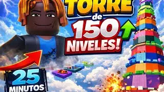 ⏱️ &iquest;PUEDO SUBIR UNA TORRE DE 150 NIVELES EN 25 MINUTOS? | Roblox Parkour
