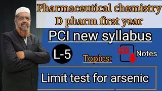 Introduction to  pharmaceutical chemistry 05 | limit test for arsenic