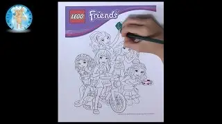 LEGO Friends Coloring Page Prismacolor Premier Softcore Colored Pencils Review - Family Toy Report