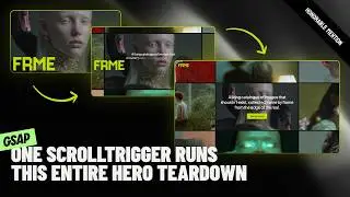 I Made a Scroll Animation Where the Hero Section Choreographs Its Own Disappearance