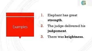 Abstract noun - Types of noun - noun class 5 - Competitive exams - Let's learn 📚