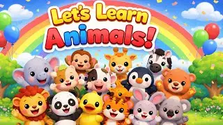 Animals Song for Kids | Learn Animal Names with Cute 3D Animation | Fun Nursery Rhyme
