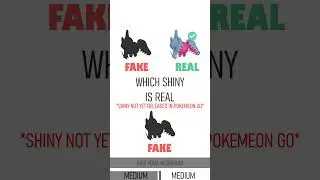 Which Shiny Pokemon is Real? #shorts #raidhour