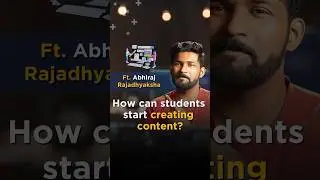 How to start content creation as a beginner for students? Ft. Abhi and Niyu #shorts