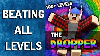 Beating EVERY LEVEL of The Dropper on HARD MODE | Roblox