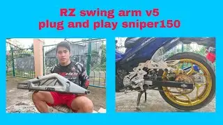 YAMAHA SNIPER 150 RZ V5 SWING ARM INSTALLATION PLUG AND PLAY. #rzswingarmv5 #diy #yamahaday2021