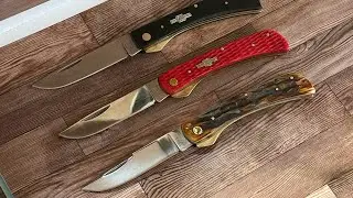 Rough Ryder Cinnamon Bone Stag carbon steel and two more .