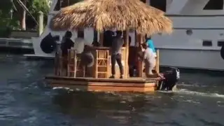 Tiki Bar Boat