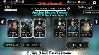 Mk Mobile. Action Movie Tower (Normal) Final Bosses 4th Round Fight & Reward!!