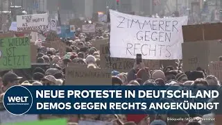 DEUTSCHLAND: Proteste gegen Rechtsextremismus! Zahlreiche bundesweite Demonstrationen angek&uuml;ndigt