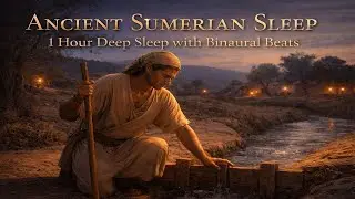 Ancient Sumerian Sleep | 1 Hour Deep Sleep with Binaural Beats