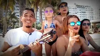 Cavaco e zoeira em família na praia de Copacabana (É tarde demais - Raça Negra)