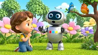 Oops! Robot Lost His Voice at the Zoo 🤖 | Nursery Rhymes for Kids & Baby Songs
