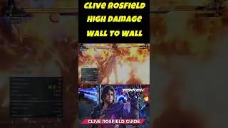 Clive HIGH Damage Wall To Wall 👀 #tekken8 #tekken8combo #tekken8clive #shorts #gaming #tekken #yt
