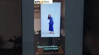 Indoor high brightness lcd tv advertising media player window display