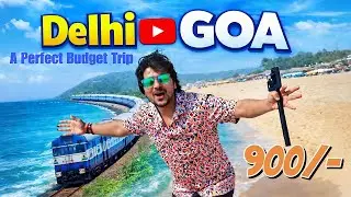 Delhi to Goa by Train 😱 27 Hours in Sleeper | 12450 Train Route, Konkan Railway & Budget Beach Entry