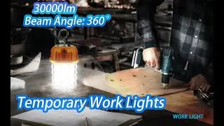 No More Dark! JC-LGL Temporary Work Lights &ndash; Easy to Move for Job Site Use