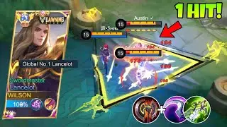 ONE SHOT LANCELOT!! TRY THIS PERFECT LANCELOT BUILD FOR EASY RANK UP FAST (Tips & Tricks) - MLBB