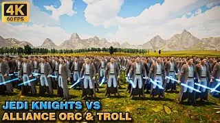 NEW UNIT | JEDI & SPACE SOLDIERS vs 1,000,000 ORC & TROLL | Ultimate Epic Battle Simulator 2