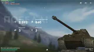 Tanks Blitz.  Играю на Tiger II. Путь к Е 100.  Одним кадром
