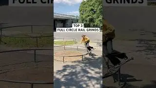 Top 3 full circle rail grinds! 🛴 Juzzy Carter #shorts #maddgear #shortvideo #sports #tricks #