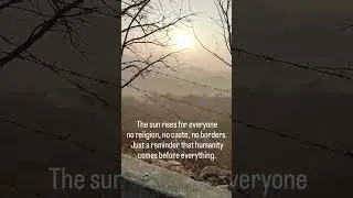 #humanity #sunrise #nature #morning #ride #learning #respect #peace #life #youtubeshorts #tree #view
