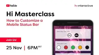 How to Customize a Mobile Status Bar - Hi Masterclass #5