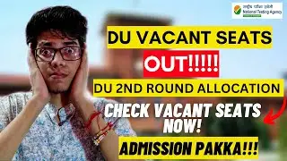 DU vacant seats out🔥| Re-order preference list ! DU 2nd round allocation| Delhi University | CUET|DU