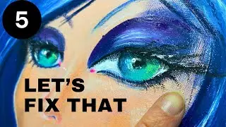 ⚠️ Getting rid of that UGLY JAGGED  Oil Pastel EDGE (Ep. 5 of OIL Pastel for MIXED MEDIA Beginners)