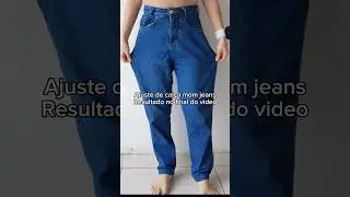 Ajuste em cal&ccedil;a mom jeans! Ficou perfeito! 😍 #ajustes #costura #momjeans #sewing
