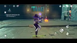 GENSHIN IMPACT | Lucky nd Amber team fight with monster |Walkthrough | No Commentary