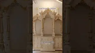 Most Luxurious handcarved mandir✨️🛕|Solid wood temple| Customizable classical mandir unit 🦚❤️