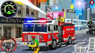 Fire Truck Simulator 2025 | Realistic City Rescue Mission and Emergency Driving 4K Ultra HD Gameplay
