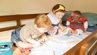 nossa rotina depois que chegamos da escola !!!