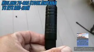 Midland 75-822 Handheld CB Radio Stock vs HYS ROD-130N Antennas. Antenna Comparison #cbradio