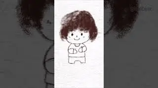 [ProCreate] Drawing a cute boy with Dawner&rsquo;s Stinky Pencil Brush #leafbear #digitalart #speedpaint
