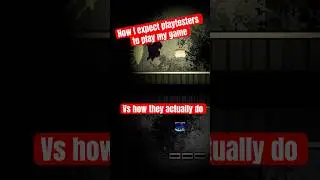 How I expect play testers to play vs how they actually do #gamedev #skit #playtest #indiegames