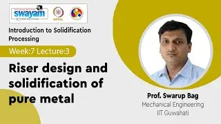 Lec 20: Riser design and solidification of pure metal