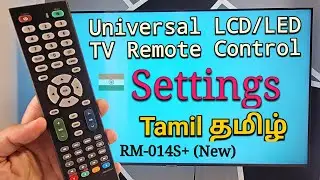 Universal TV Remote Settings | How To Program/Set RM-014S+ (Tamil தமிழ்)