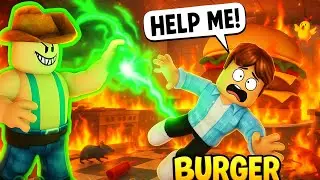 Cooking Burgers in Roblox Gone Wrong