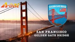 Traveling to The Golden Gate Bridge, USA. A-ONE Embroidery Patch #Music #ParcheBordado #刺繡布パッチ