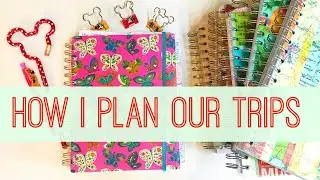 HOW I PLAN OUR DISNEY & USA ROAD TRIPS | Setting Up My New Planner | Disney Trip Planning Tips (ad)