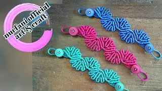 Konektor masker  dari tali kur/satin ep 128 || mask connector || mask strap ||  macrame