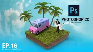 เรียน Photoshop CC Ep.16 Pixel Aspect Ratio คืออะไร ?