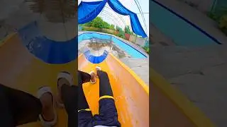 bellaciao waterslide parkour 💦#parkourfreerun #parkour #waterpark #shortslife
