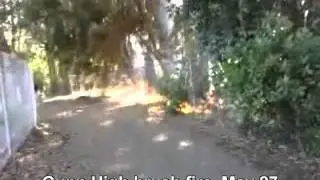 Gunn High brush fire