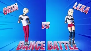 Fortnite Orin vs Lexa Dance Battle! (Dance Battle of Similar Skins)